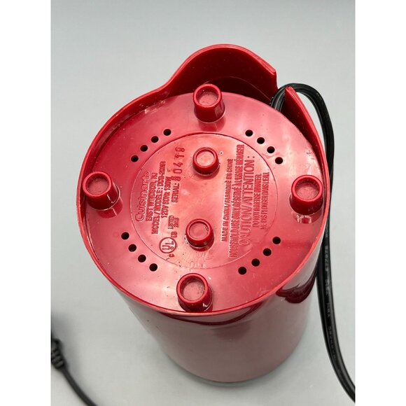 Cuisinart Coffee Bar Coffee Grinder Red Model DCG-20NR Stainless Blades & Bowl - Picture 11 of 13